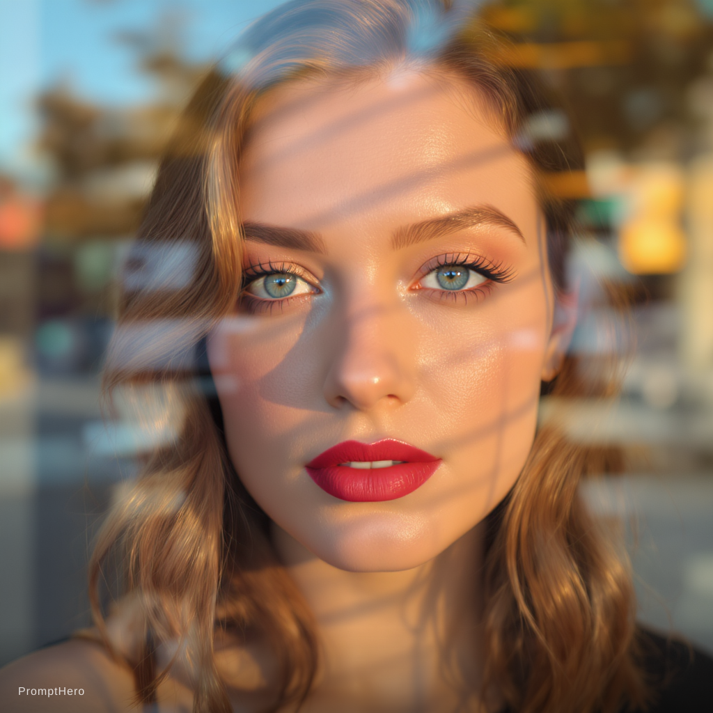 flux kontext flux kontext pro a close up portrait of a woman with warm toned shoulder length wavy ha