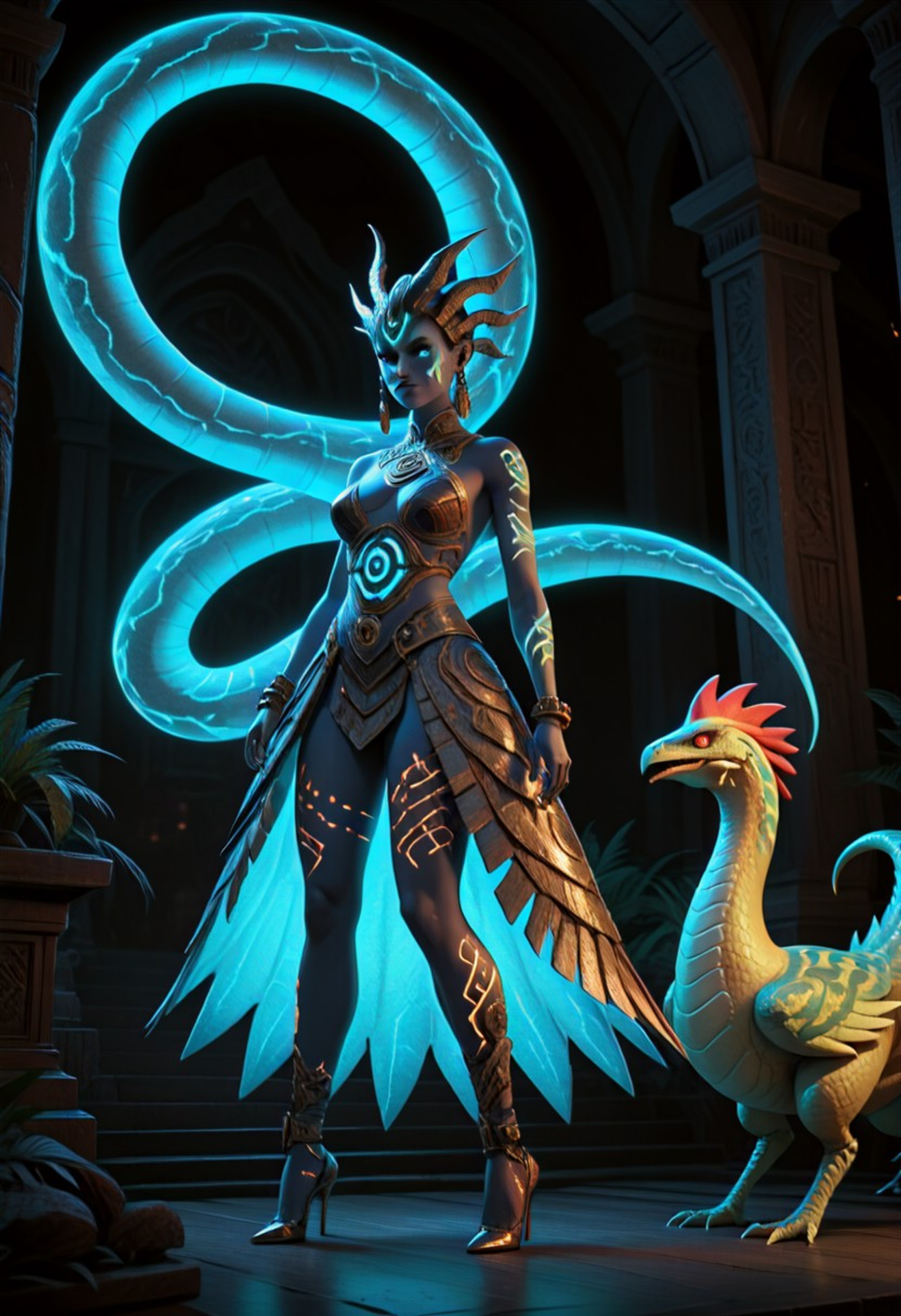 adrr shaman, sfw,
{high-heels|dinosaur|ship|Chicken Snake|purse|booru_dress|robot} , adrr-shmn, tattoo, colored skin, jewelry, facepaint, glowing, luminous, bioluminescence, shiny, elegant, majestic, detailed, cinematic light, epic composition,
Captured with a dynamic angle, physically based rendering, hyper-detailed textures, cinematic lighting, dramatic shadows, precise focus, depth of field, 8k resolution, and crisp details.