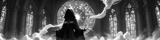masterpiece, maria_rose:0.3, kaeranu_kaeru:0.3, waterring:0.3, sciamano:0.5,
1girl, solo, black and white monochrome, (colorful_accents:1.2), general, 
ethereal smoke , solar flare porcelain fracture, raven stained glass, pale velvet curse, kaleidoscope background, luminous, ethereal, melancholic
