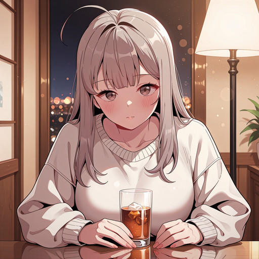 (very aesthetic),(absurdres:1.2),masterpiece,high score,amazing quality,(best quality),(ultra-detailed:1.4),(extremely detailed CG:1.2),(8k resolution:1.2),(perfect anatomy:1.3),(intricate details:1.2),ray tracing,global illumination,sharp focus,vibrant colors,anime coloring,bokeh,cinematic lighting,beatiful face,1girl,solo,PANSiHYUN,<lora:training_10052157-20260401031614149:1>,long hair,glass,sweater,