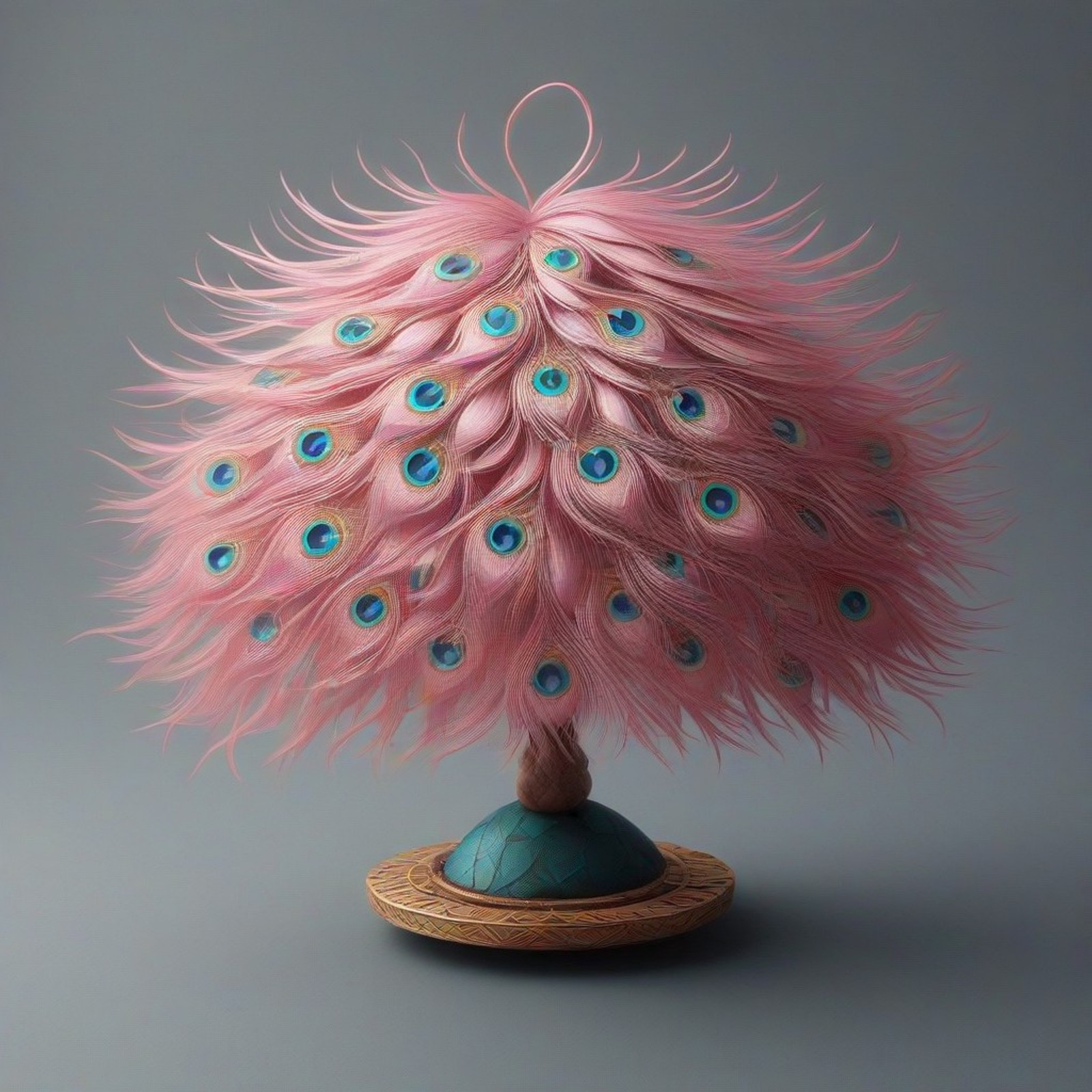 Peacock, CivChan, pink hair, peacock wearing,