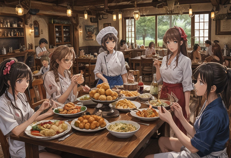 (Perfect beautiful lunch break (0.9))score_9, score_8_up, score_7_up, score_6_up, Masterpiece, source_anime sc