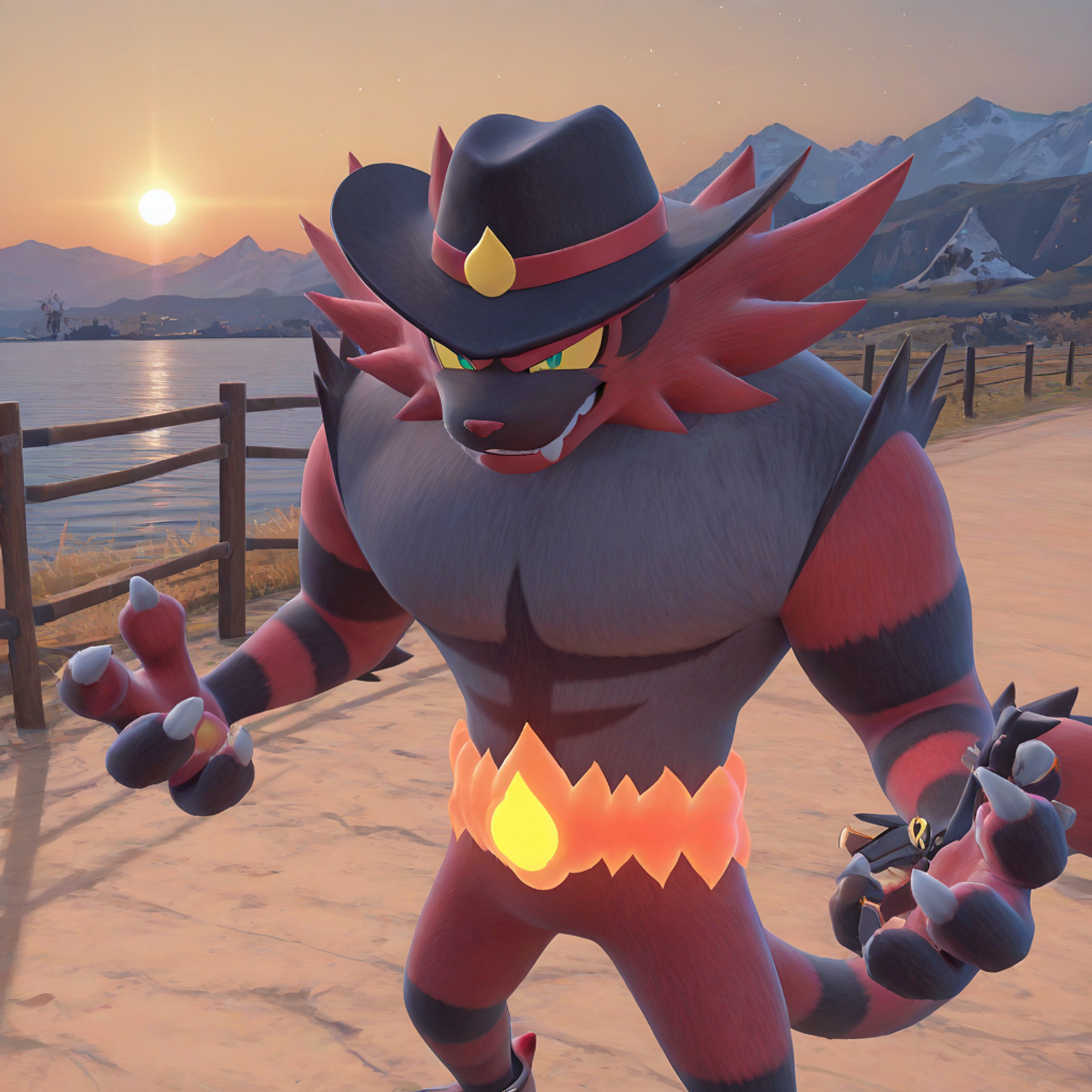 masterpiece, best quality, amazing quality,  <lora:training_2939202-20260602015831147:1> sv1nc1n3r04r, wearing a cowboy hat