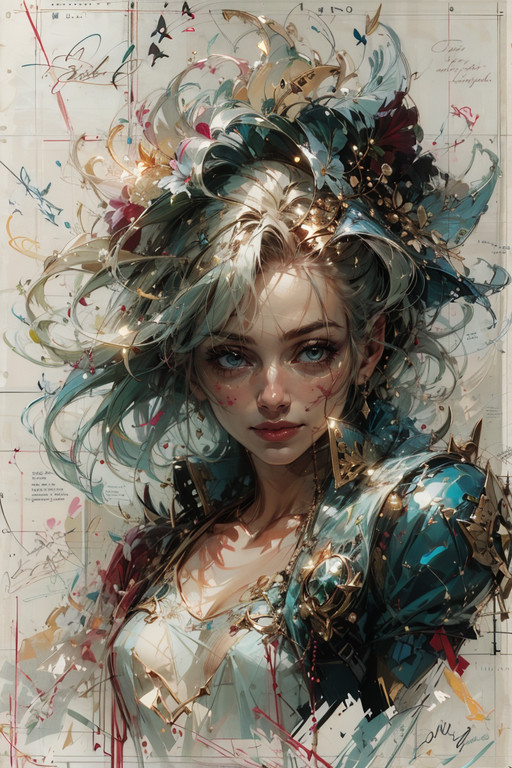 1girl, <lora:artisandraftstyle-v3rsefx-v1:1> adstyle, sketch, scenery, white background, english text, signature,