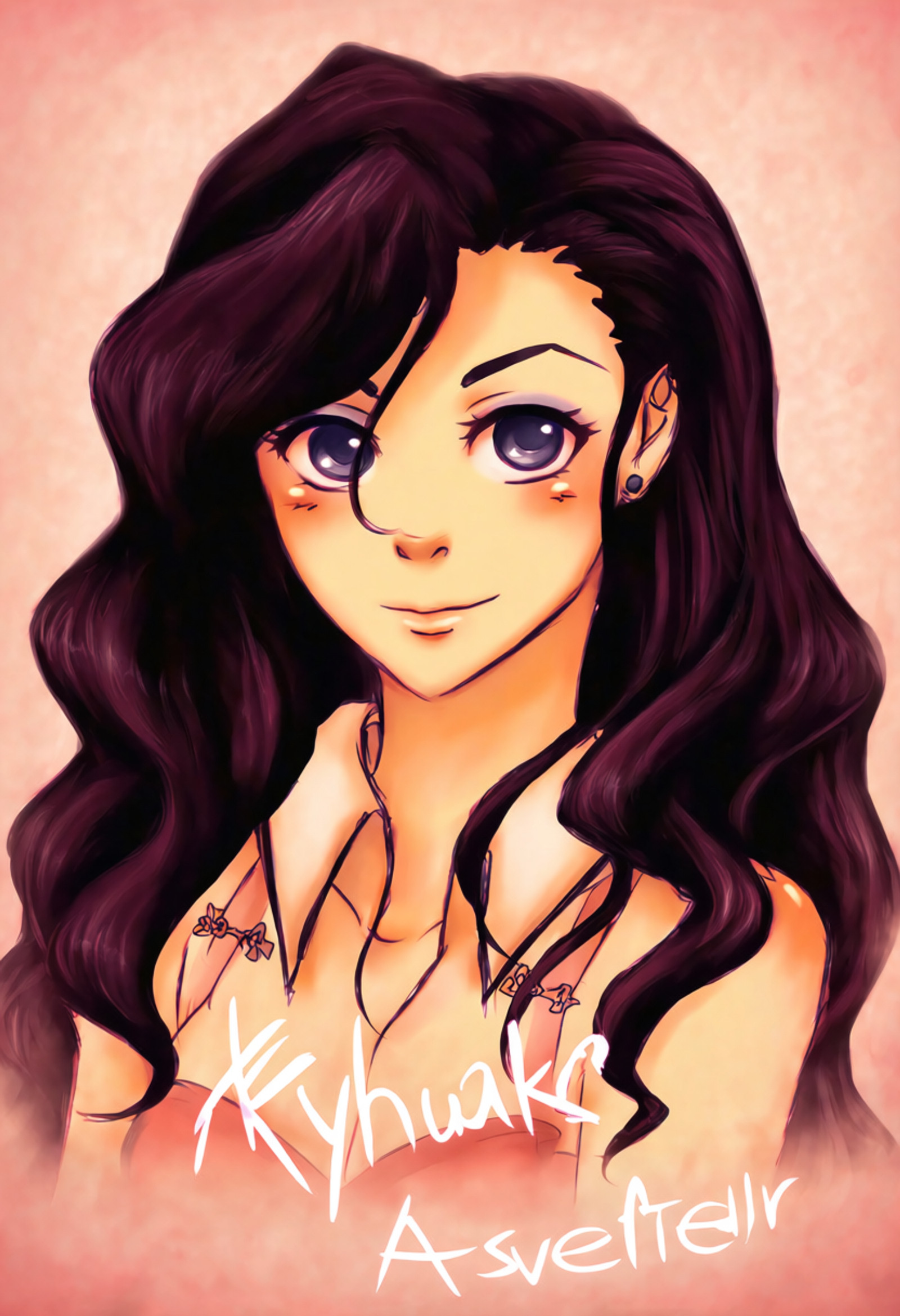 1girl, asami sato, kyhustyle, looking at viewer, cute, <lora:KyhuStyle_ani_v1:1.2>