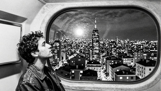 abstract, beautiful, strange, man, night, city, wonderful