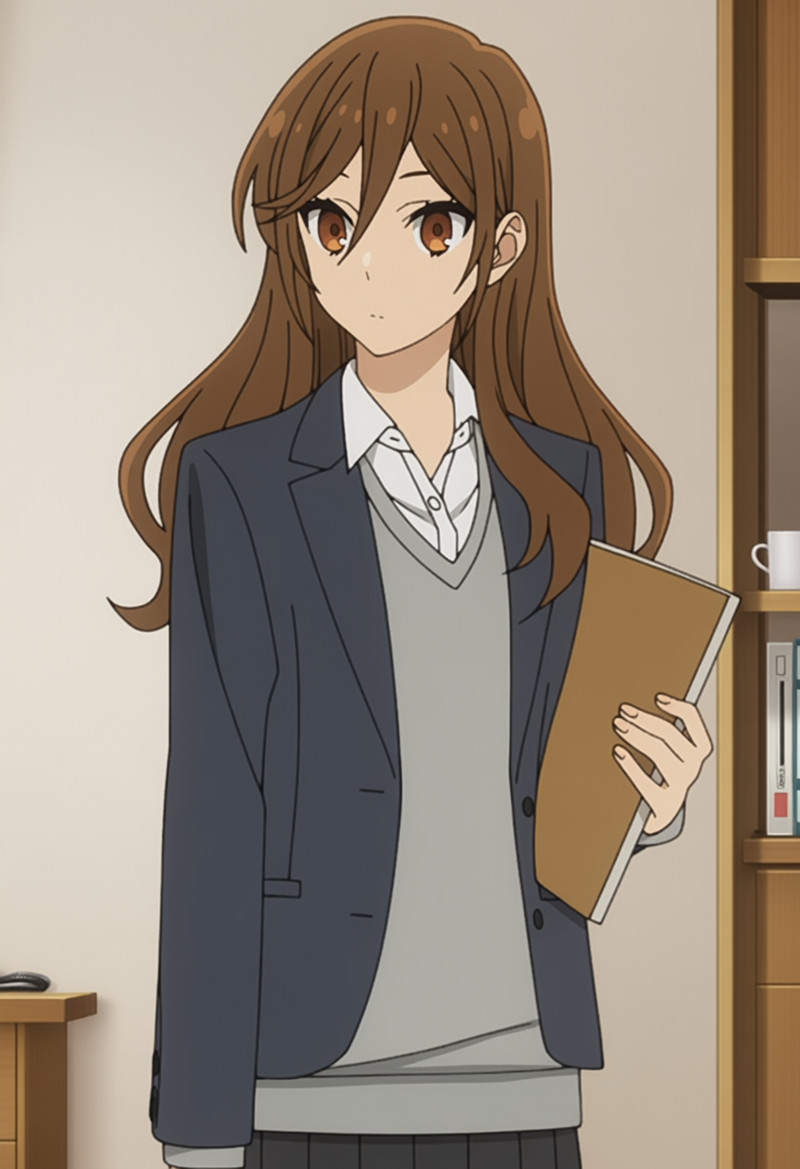 masterpiece, best quality, score_7, amazing quality,, cowboy shot, solo, looking at viewer, , <lora:kyouko-hor