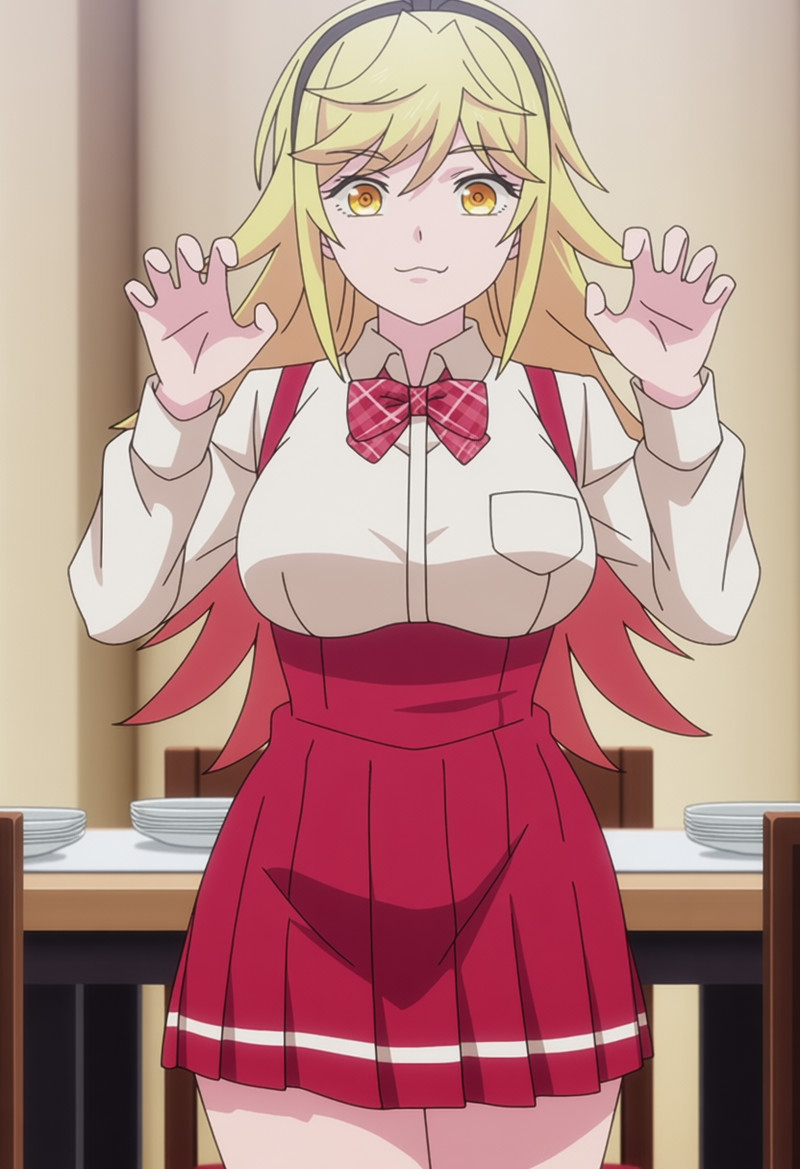 masterpiece, best quality, score_7, amazing quality,, cowboy shot, solo, looking at viewer, , <lora:karen-kami