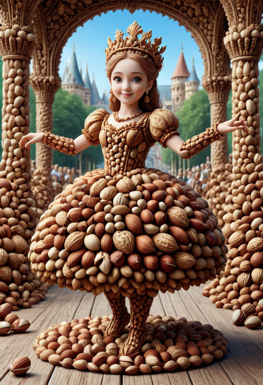 <lora:NutsNutsStyleXL:0.8> <lora:Challenge_Winnifier_2025-05_SDXL:0.46> <lora:extremely_detailed_Slider_notrigger_SDXL:0.54321> (natural, variety:1.1), (dancing at the royal gala made of nuts:very-strong-prompt), elaborate, nutstylesnut, (ultra realistic:1), (masterpiece:1.1), best quality, (intricate, extremely detailed:1.2), detailed background, masterpiece, sharp focus, safe_pos