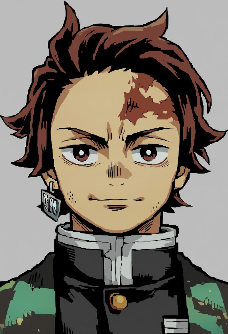 masterpiece, best quality,
tanjiro,
a male boy, portrait, smile