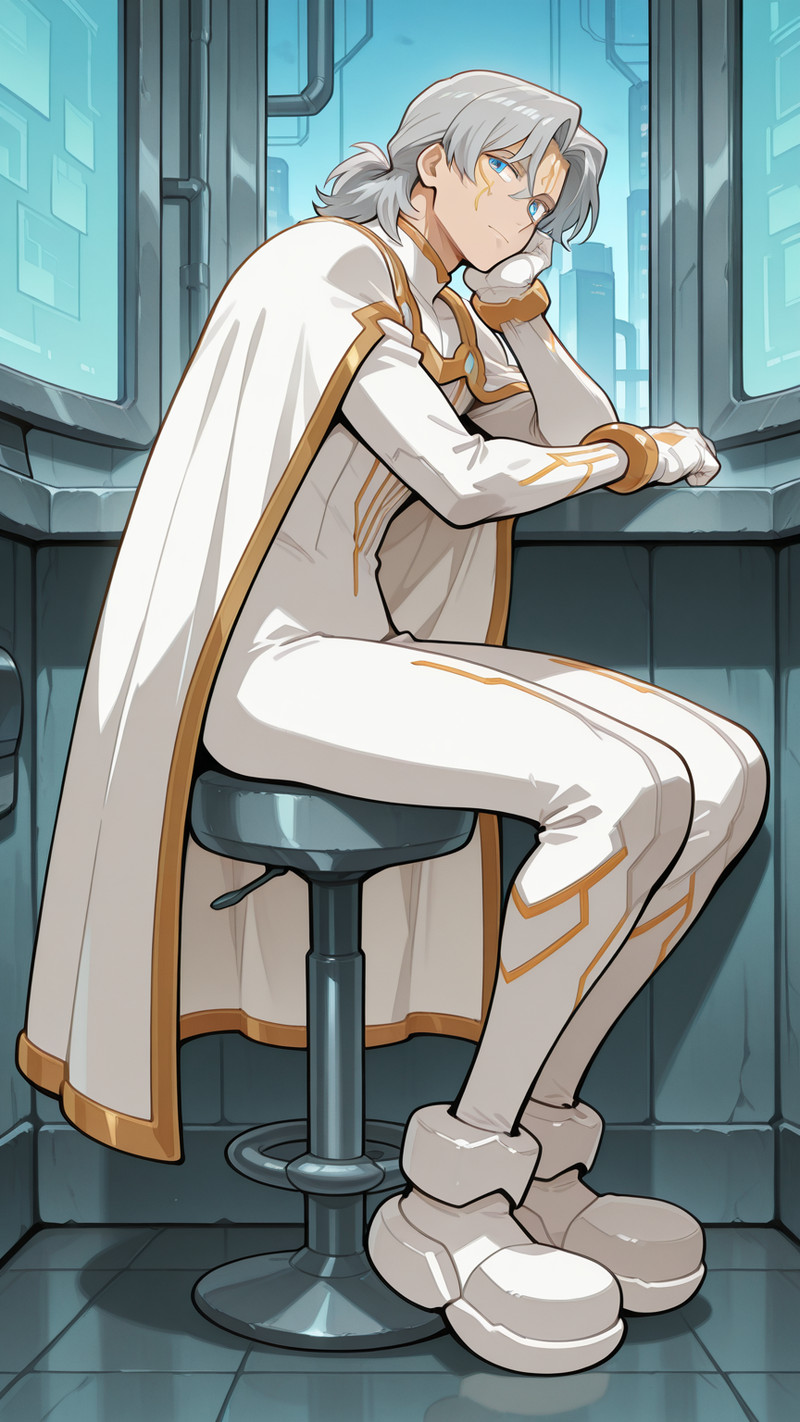 masterpiece, best quality, official style, source_anime, anime colouring, (1male:1.5), (adult male body:1.5),