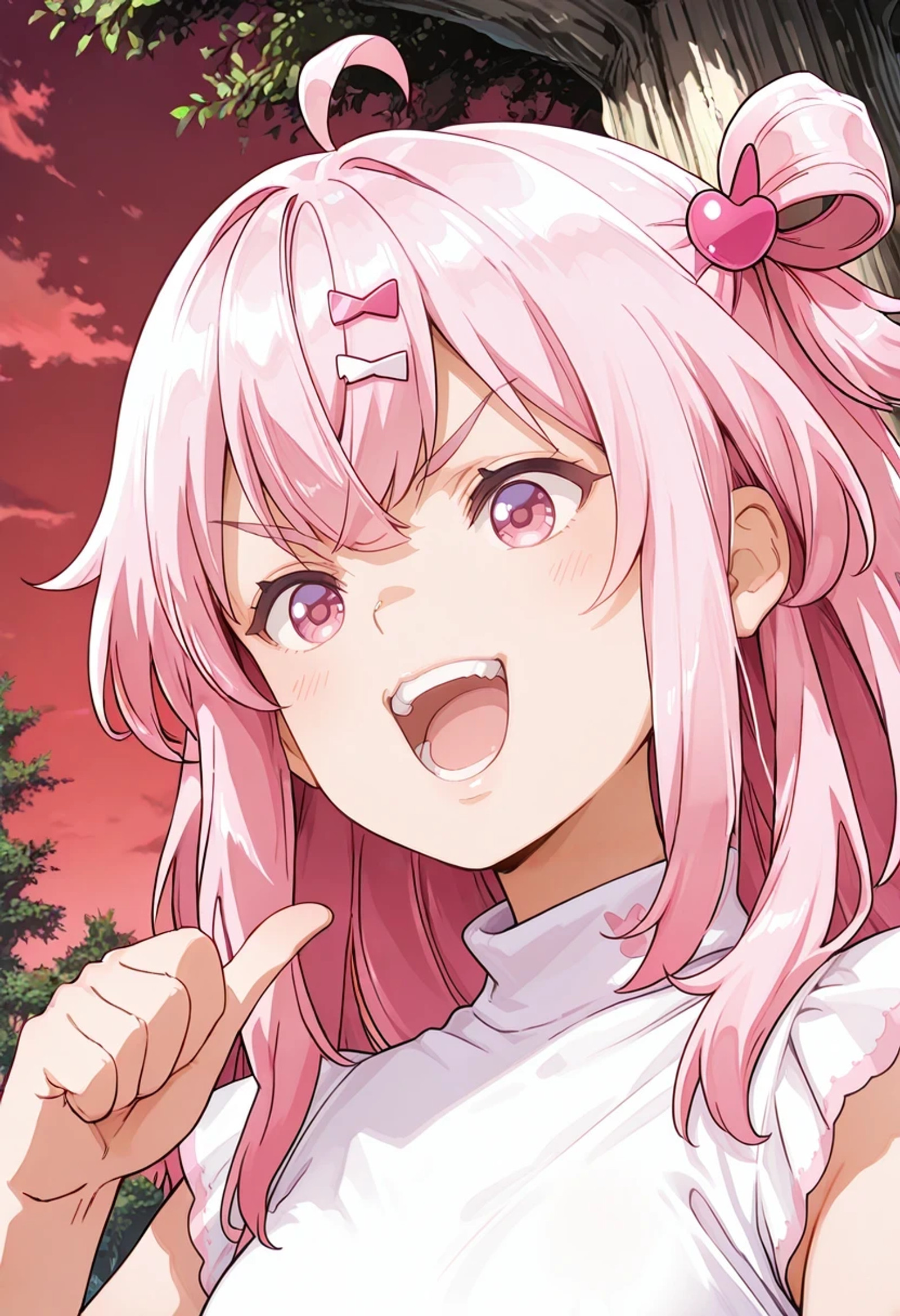 masterpiece,best quality,absurdres,1girl,
v-shaped eyebrows,turtleneck,
<lora:training_5545125-20260302213720094:1>,tomari,hair ornament,
<lora:ItWasMe-Dio:1>,