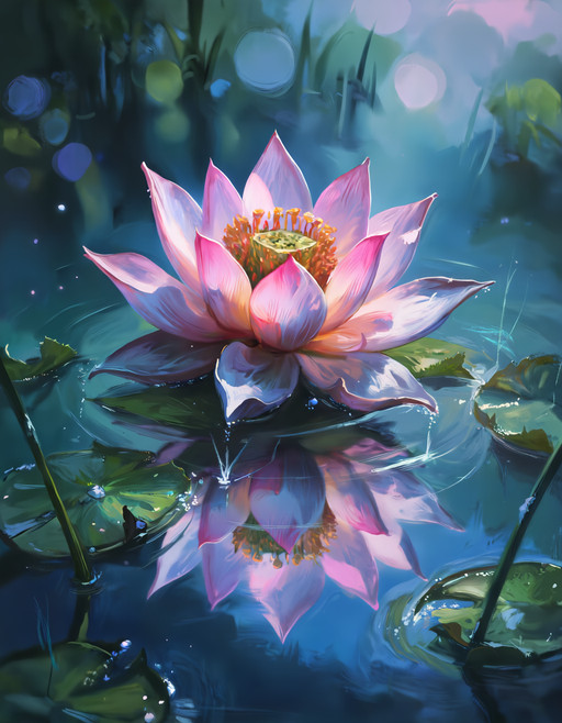 @darkfantasy, masterpiece, best quality, score_9, score_8, score_7,
close up, flower, macro, no humans, lotus, pink flower, water, pond, lily pad, reflection, dew, petals, soft lighting, morning mist, tranquil, serene, nature, outdoors, botanical, floral, bloom, detailed petals, water droplets, shallow depth of field, bokeh, highres, best quality, safe, pink theme, green theme, blue theme, centered, portrait, foreground, blurred background, peaceful, elegant, fresh, natural lighting, sacred lotus, calm water, beautiful, realistic, masterpiece, aquatic plant, sunlight, delicate, single flower, closeup, floating