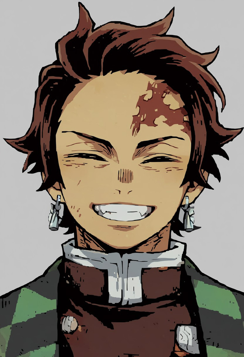 masterpiece, best quality,
tanjiro,
a male boy, portrait, happy