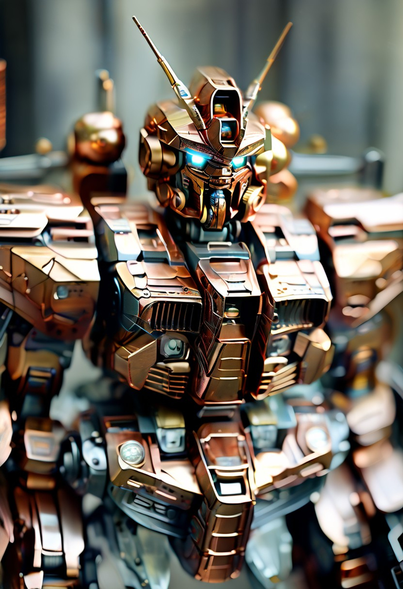 masterpiece, best quality,4HD, perfect composition, amazing quality, detailed, newest, absurd, awesome image, Impressive image,(copper,bronze:1.4),
solo,(Amazing Gundam robot, flying propelled through space, charging headlong, wielding a beam saber: 1.4), space, stars, planets,(fine details, volumetric, perfect composition:1.2), (realistic style, detailed majestic setting, fine details:1.2), (dutch angle, dynamic view:1.2)