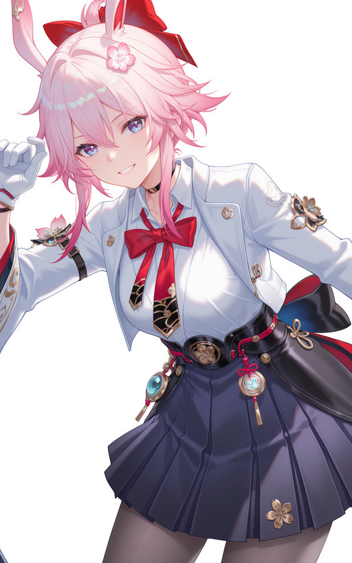 embedding:lazypos,masterpiece,highres,colorful,//////,
feiying_honkai_star_rail,official clothing,1girl,short hair,feiying purple skirt,feiying white shirt,pantyhose,red bow necktie,standing,long sleeves,hair between eyes,white gloves,smile,asymmetrical_gloves,furisode,black_choker,obi,feiying_white suit jacket,leaning_forward,smile,teeth,looking_at_viewer,upper_body,solo_focus,shading_eyes,white_background,