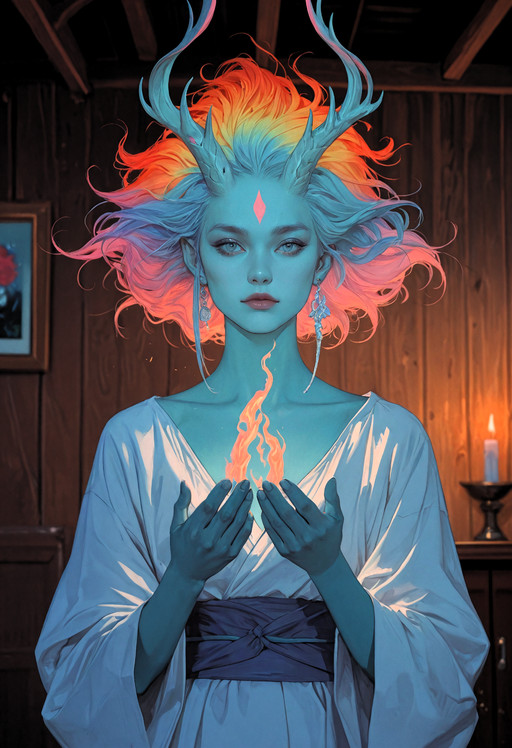 score_9, score_8_up, score_7_up, score_6_up, hyper detail, masterpiece,  __Waifus/*__,  huge  hypnotic  dark aquamarine  eyes, POSA_ESPRESSIONE_SFW, indoors, wooden wall, ethereal fantasy concept art, lazypos, lazyup, ambient lighting, animated color, rainbow light effect, extremely detailed, celestial, ethereal, painterly, magical, fantasy art, cover art, dreamy, (Studio ghibli style), (Art by Hayao Miyazaki:1.2), Anime Style, Manga Style, Hand drawn, cinematic, Sharp focus, humorous illustration, big depth of field, concept art, trending on artstation, Vivid colors, Simplified style, trending on ArtStation, trending on CGSociety, Vibrant colors, Soft Shading, Simplistic Features, Sharp Angles, Realistic anime art style, combines anime aesthetics with lifelike details, detailed character designs, immersive storytelling, , ,