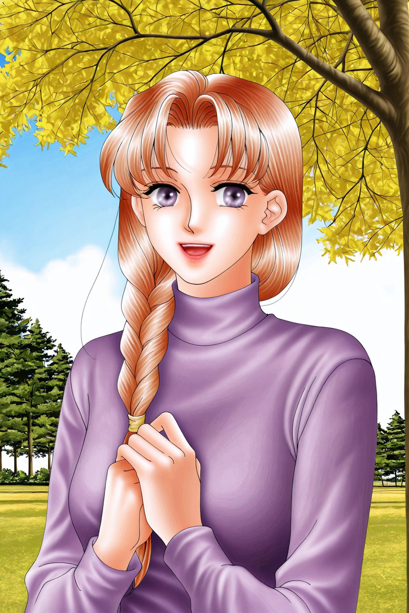 Stardom 2000 Style,Mo XiaoYun,1girl,solo,braid,long hair,hair over shoulder,single braid,smile,outdoors,open m
